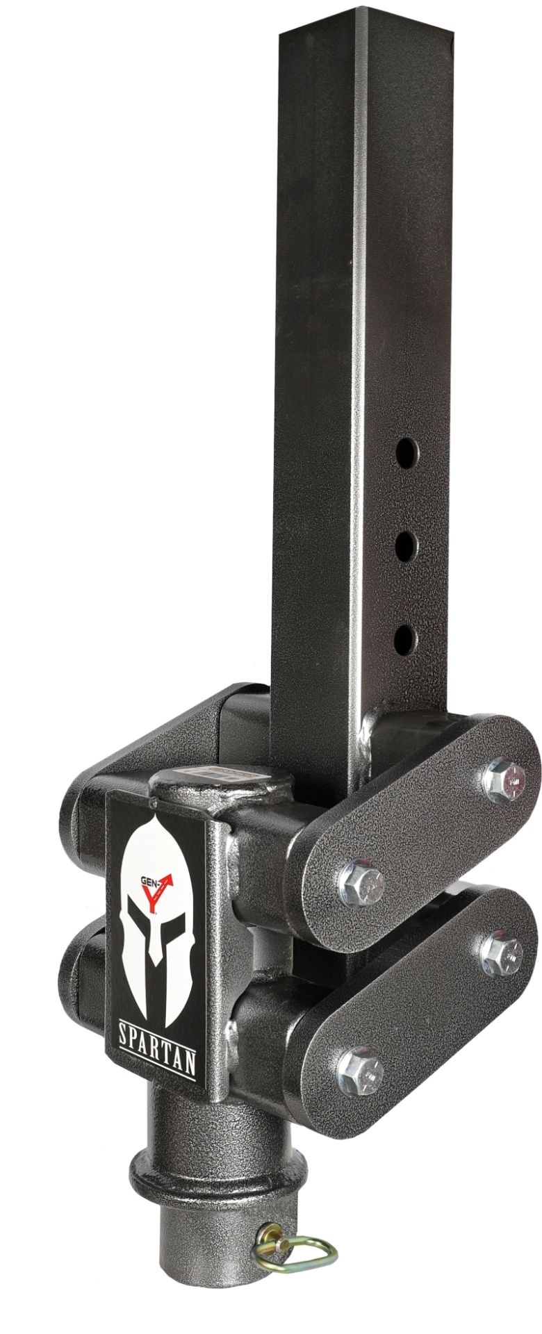 Picture of Gen-Y Spartan Torsion-Flex 5in Offset 4in SQ Tube Gooseneck 2-5/16in Coupler Extended Height