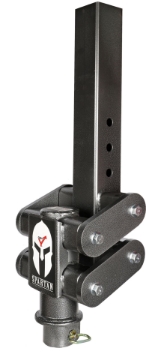 Picture of Gen-Y Spartan Torsion-Flex 5in Offset 4in SQ Tube Gooseneck 2-5/16in Coupler Extended Height