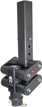 Picture of Gen-Y Spartan Torsion-Flex 5in Offset 4in SQ Tube Gooseneck 2-5/16in Coupler Extended Height