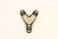 Picture of DeatschWerks 6AN Male Flare + 6AN Male Flare to 6AN Male Flare Y Block Fitting