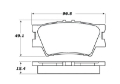 Picture of StopTech Street Touring 16-17 Toyota Camry Rear Brake Pads