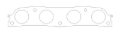 Picture of Cometic Toyota 1ZZFE 98-02 Exhaust -030 inch MLS Head Gasket 1-732 inch Round Port