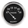 Picture of Autometer 2 1-16in 18V Electric Old Tyme Black Voltmeter