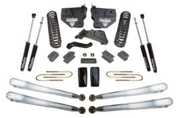 Picture of MaxTrac 13-18 RAM 3500 4WD 6in-3in MaxPro Coil Lift Kit w-4-Link Arms & MaxTrac Shocks