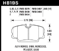 Picture of Hawk 84-4-91 BMW 325 E30 Blue 9012  Race Front Brake Pads