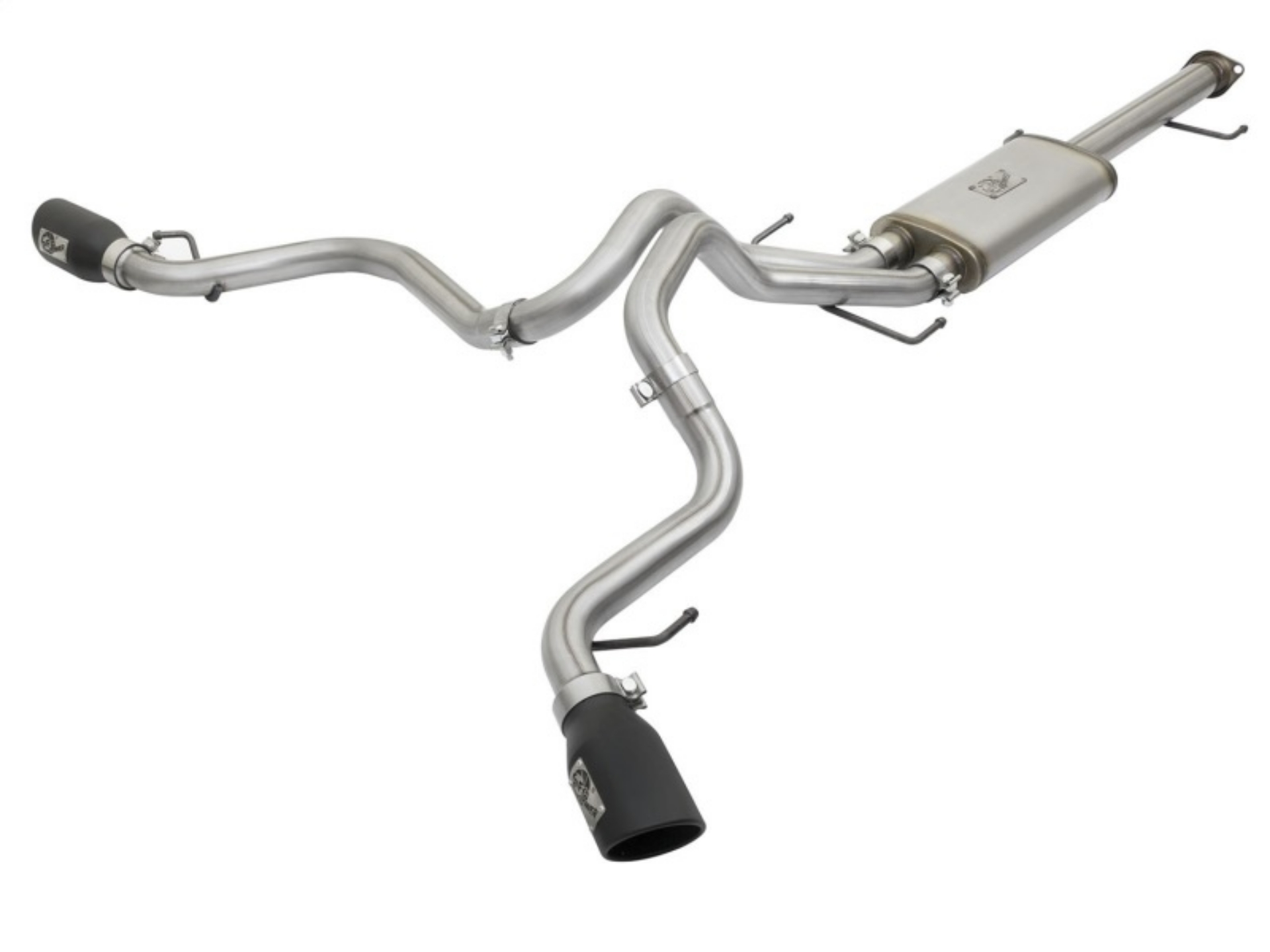 Picture of aFe MACH Force-Xp 3in - 2-5in SS Cat-Back Dual Exhaust w-Black Tips 07-14 Toyota FJ Cruiser 4-0L