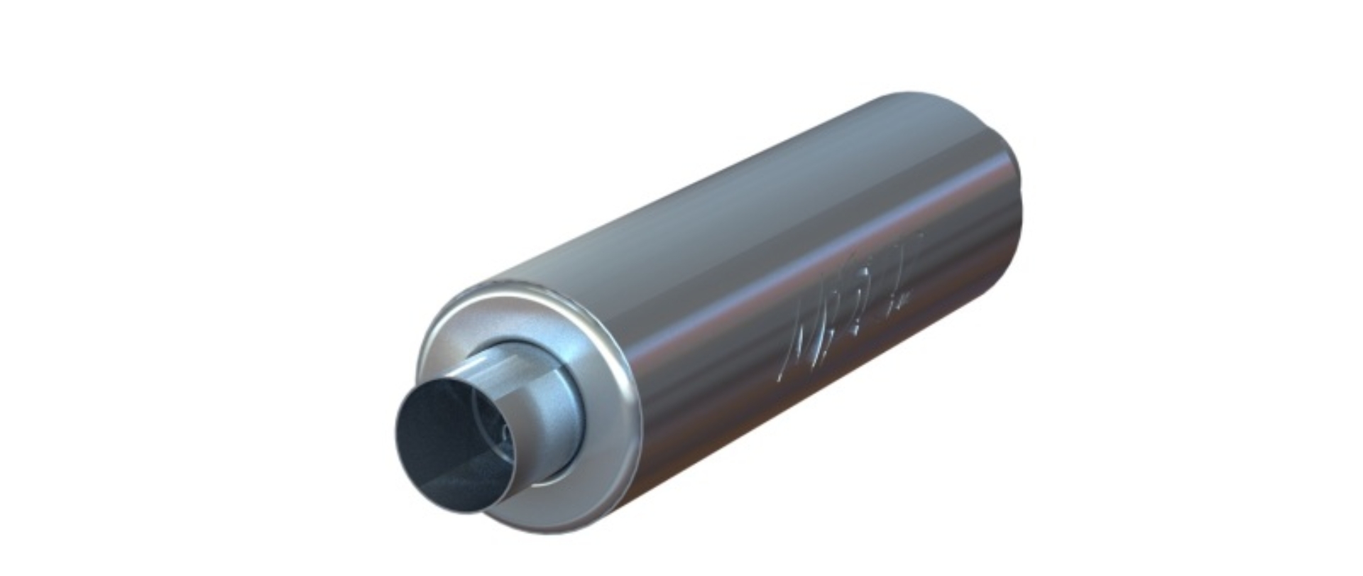 Picture of MBRP Universal 3in ID Inlet-Outlet 26in Single Chambered Muffler Aluminum NO DROPSHIP
