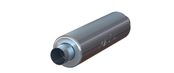 Picture of MBRP Universal 3in ID Inlet-Outlet 26in Single Chambered Muffler Aluminum NO DROPSHIP