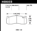 Picture of Hawk BMW 135i DTC-60 Race Front Brake Pads