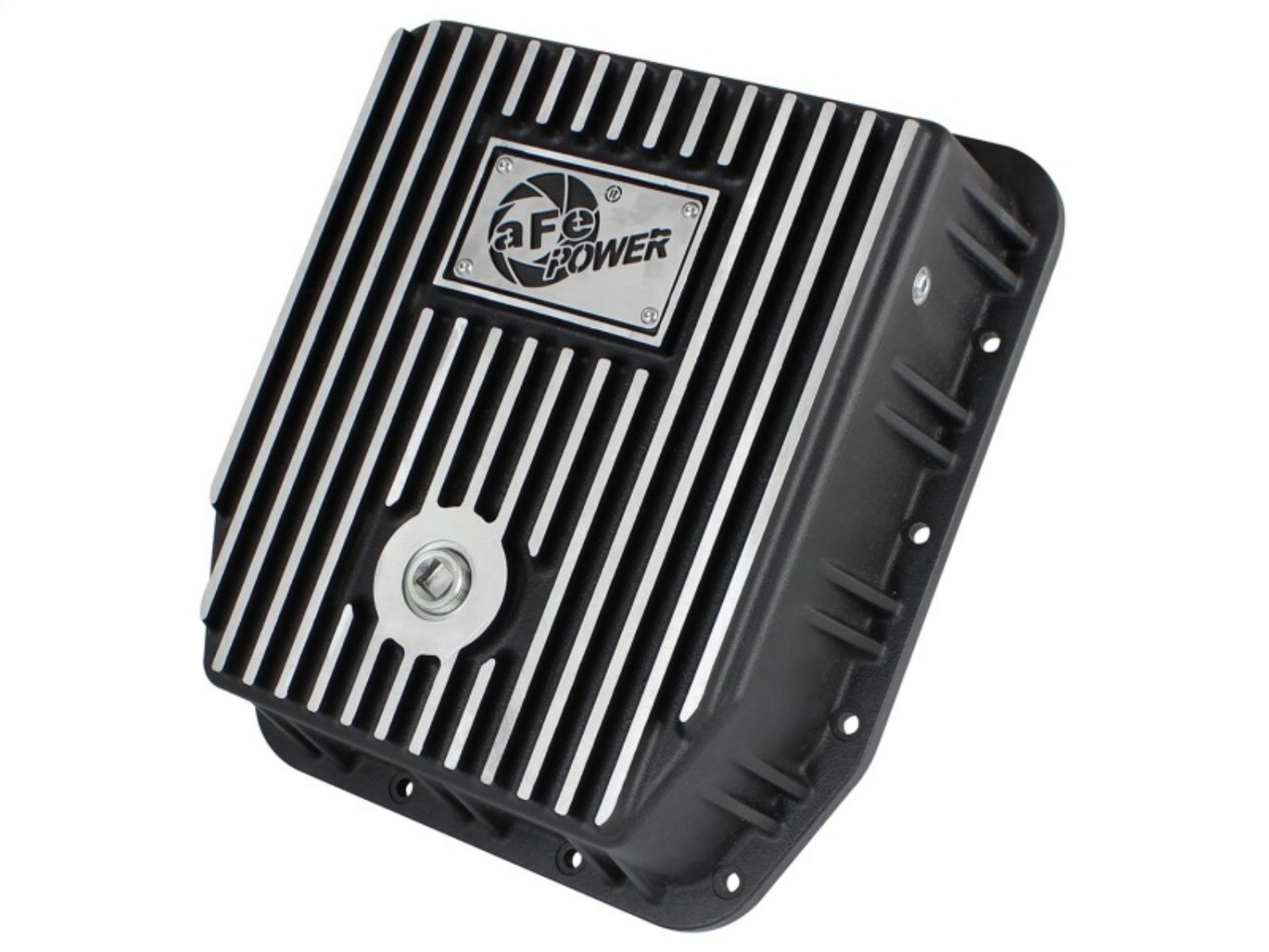 Picture of afe Transmission Pan Black; Ford Trucks 94-08 AODE