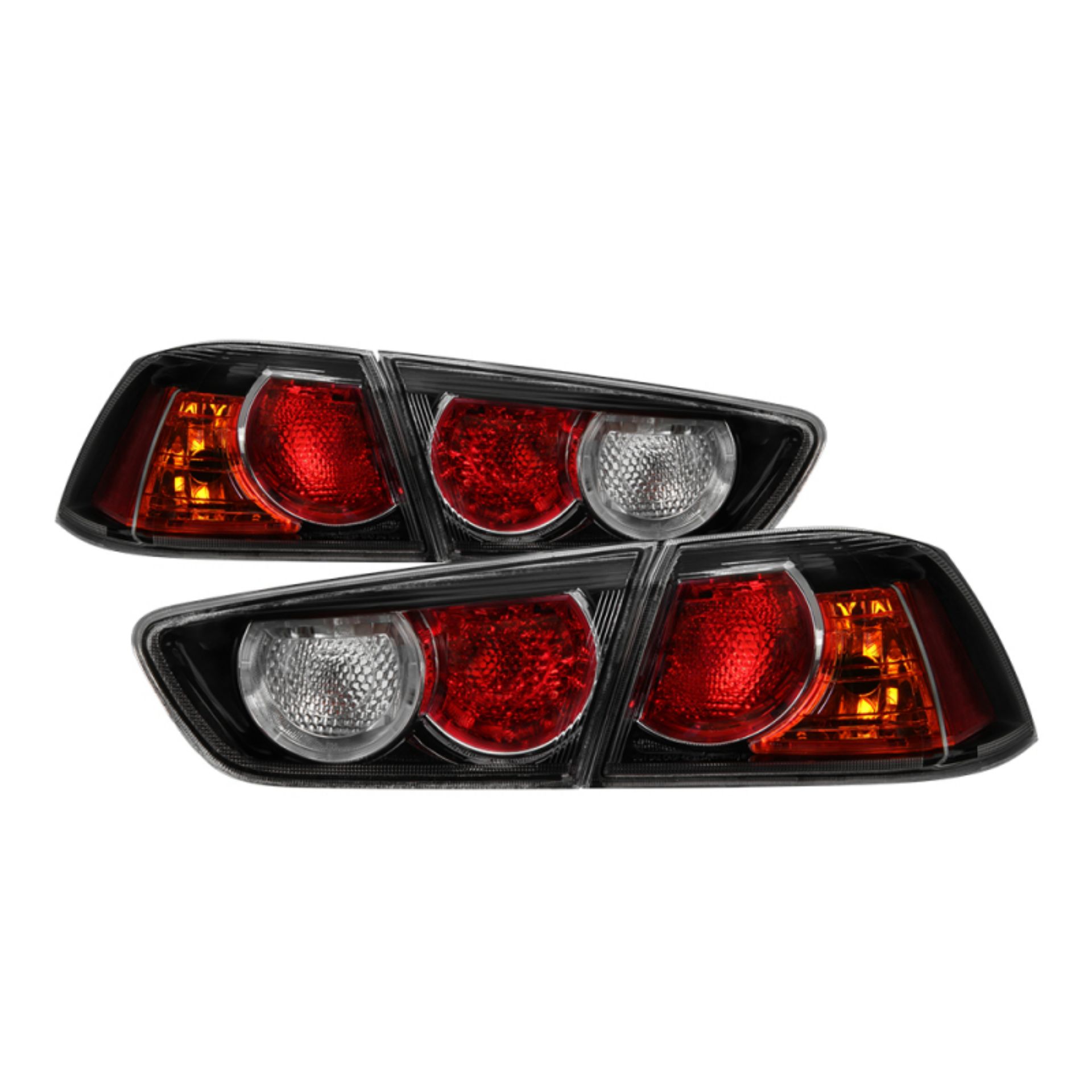 Picture of xTune Mitsubishi Lancer 08-15 OE Style Tail Lights - Black ALT-JH-MLEVO08-OE-BK