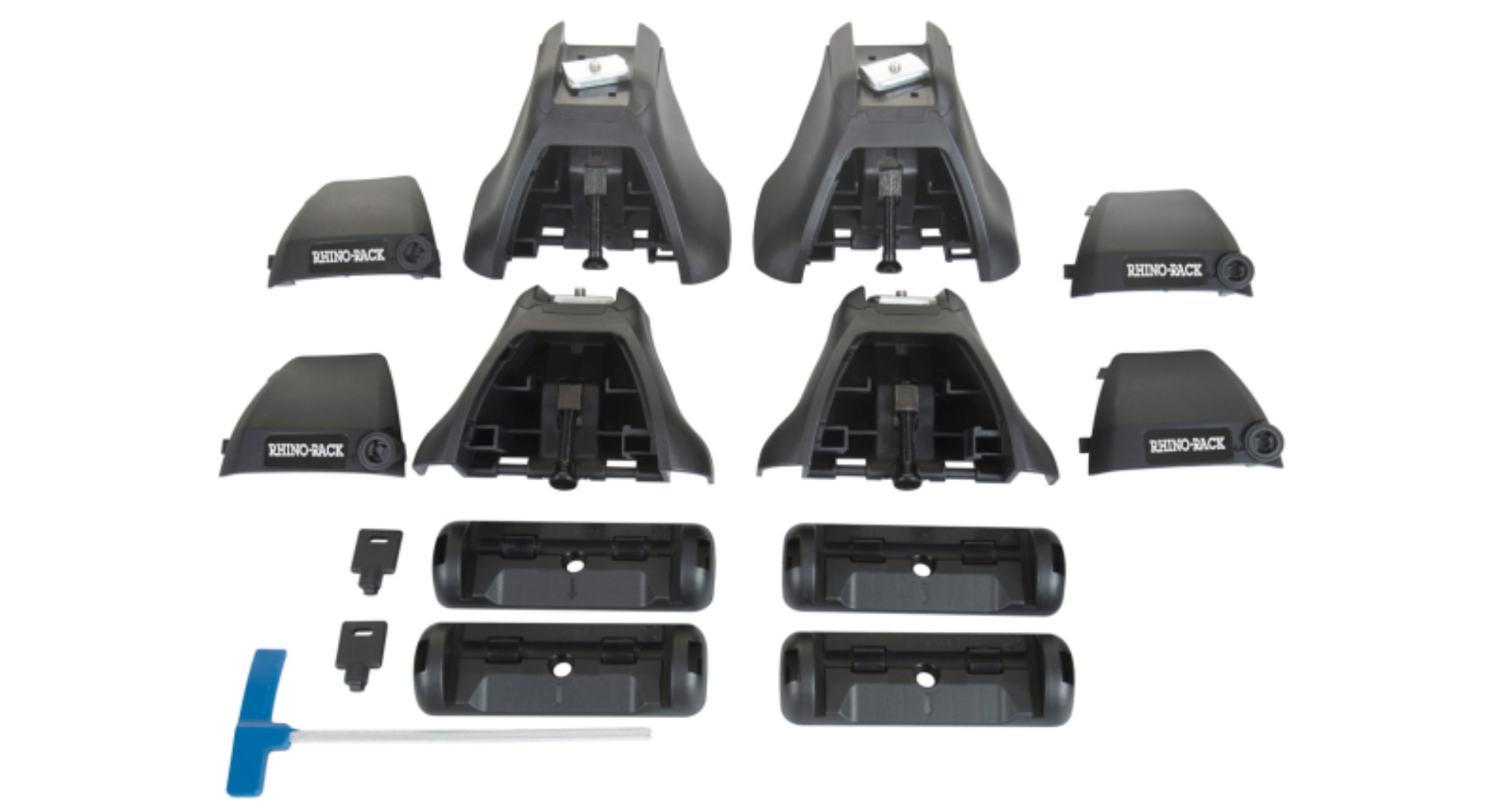 Picture of Rhino-Rack 14-20 Nissan Rogue 5 Door SUV Heavy Duty 2500 2 Bar Roof Rack - Silver