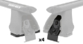 Picture of Rhino-Rack 14-20 Nissan Rogue 5 Door SUV Heavy Duty 2500 2 Bar Roof Rack - Silver