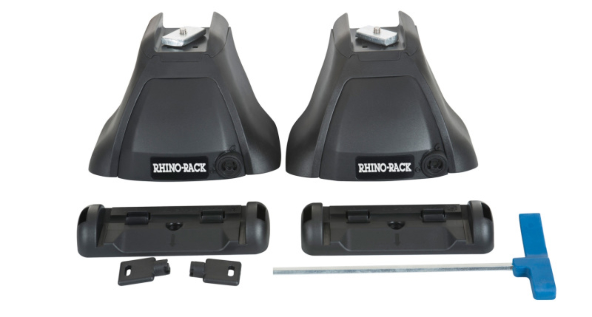Picture of Rhino-Rack 09-18 Dodge RAM 1500 4 Door Pick Up Heavy Duty 2500 1 Bar Roof Rack - Silver