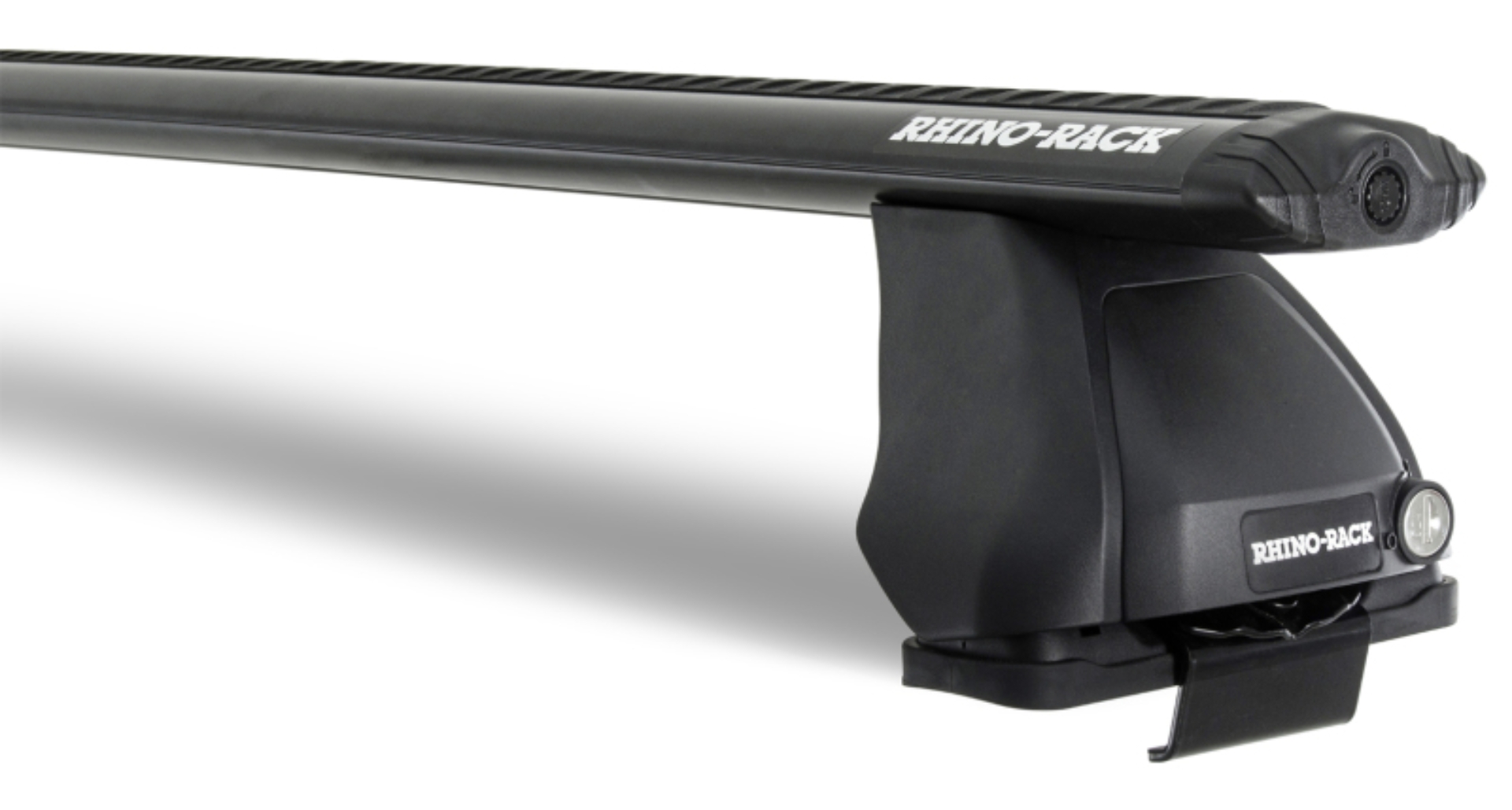 Picture of Rhino-Rack 18-19 Chevrolet Silverado 1500 4 Door Pick Up Vortex 2500 1 Bar Roof Rack - Black