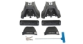 Picture of Rhino-Rack 18-19 Chevrolet Silverado 1500 4 Door Pick Up Vortex 2500 1 Bar Roof Rack - Black