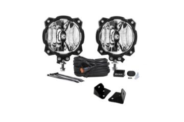 Picture of KC HiLiTES 07-18 Jeep JK 6in Pro6 Gravity LED Pillar Mount 2-Light Sys 20W Spot Beam
