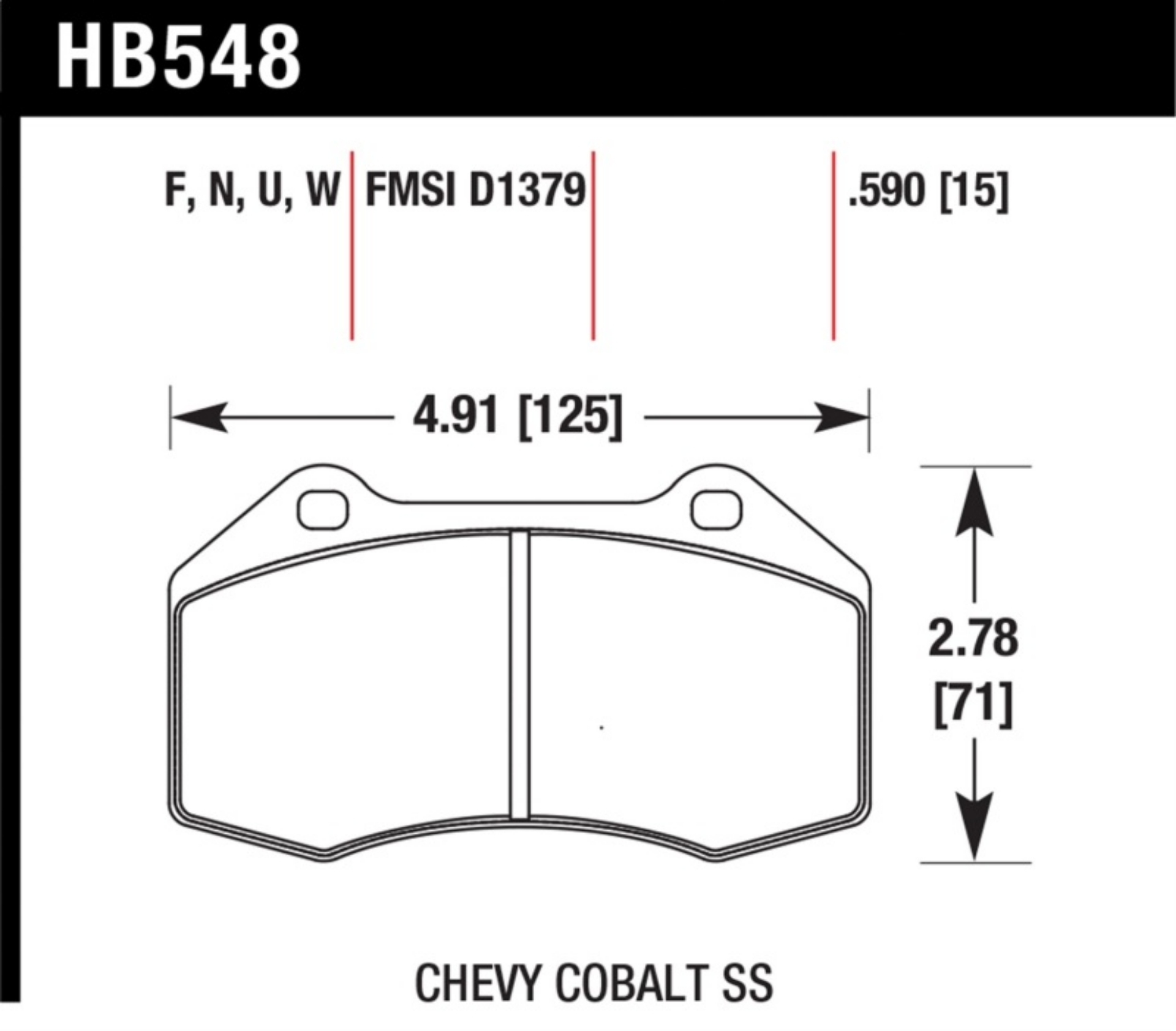 Picture of Hawk Renault Clio DTC-60 Race Front Brake Pads
