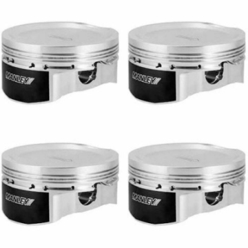Picture of Manley 08+ Mitsubishi Evo X 4B11T 86mm STD Bore 9-0:1 Dish Extreme Duty Piston Set with Rings