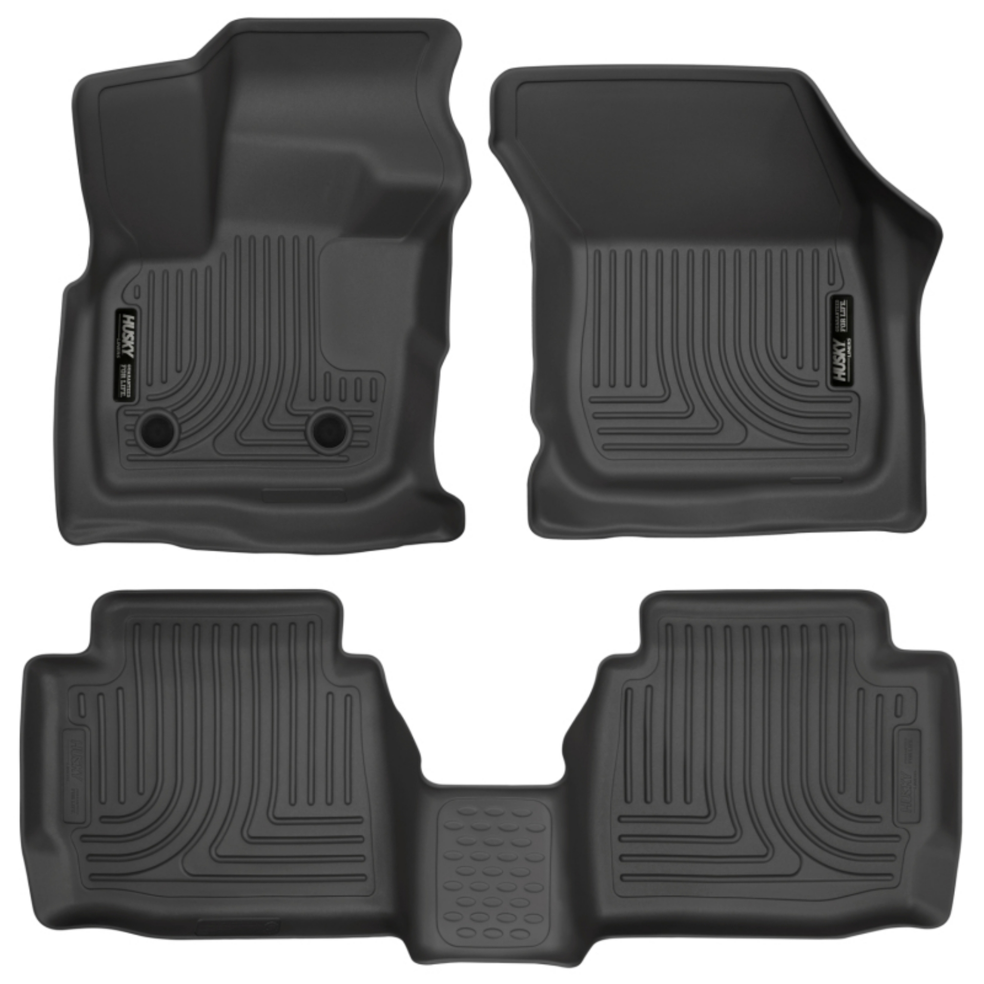 Picture of Husky Liners 17 Ford Fusion - 17 Lincoln MKZ Black Front and 2nd Row Floor Liners