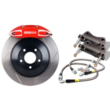 Picture of StopTech BMW E36-46 Exc- M Front Touring BBK w- Silver Caliper and Drilled Rotors