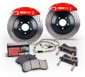 Picture of StopTech BMW E36-46 Exc- M Front Touring BBK w- Silver Caliper and Drilled Rotors