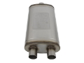 Picture of aFe MACHForce XP SS Muffler 3in Center Inlet - 2-5in Dual Outlets 22in L x 11in W x 6in H Body