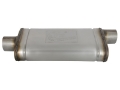 Picture of aFe MACHForce XP SS Muffler 3in Center Inlet - 3in Offset Outlet 18in L x 9in W x4in H Body