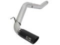 Picture of aFe Atlas Exhaust 5in DPF-Back Al Steel 2016 Nissan Titan XD V8-5-0L Black Tip