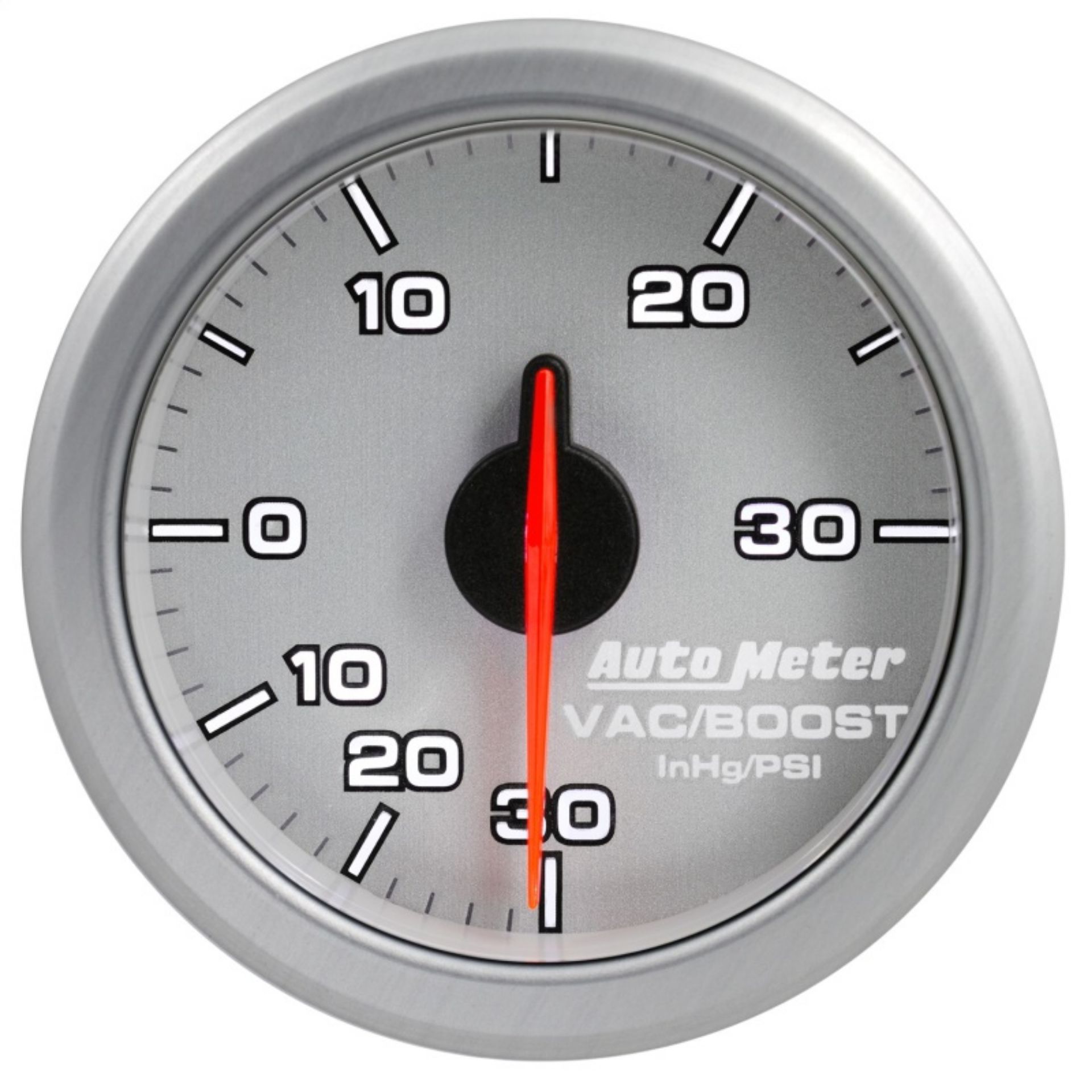 Picture of Autometer Airdrive 2-1-6in Boost-Vac Gauge 30in HG-30 PSI - Silver
