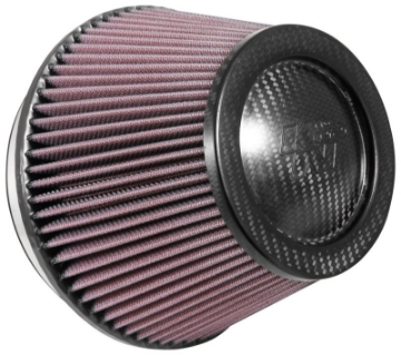 Picture of K&N Universal Carbon Fiber Filter 6in Flange - 7-1-2in OD-B - 5-1-8in OD-T - 5in H