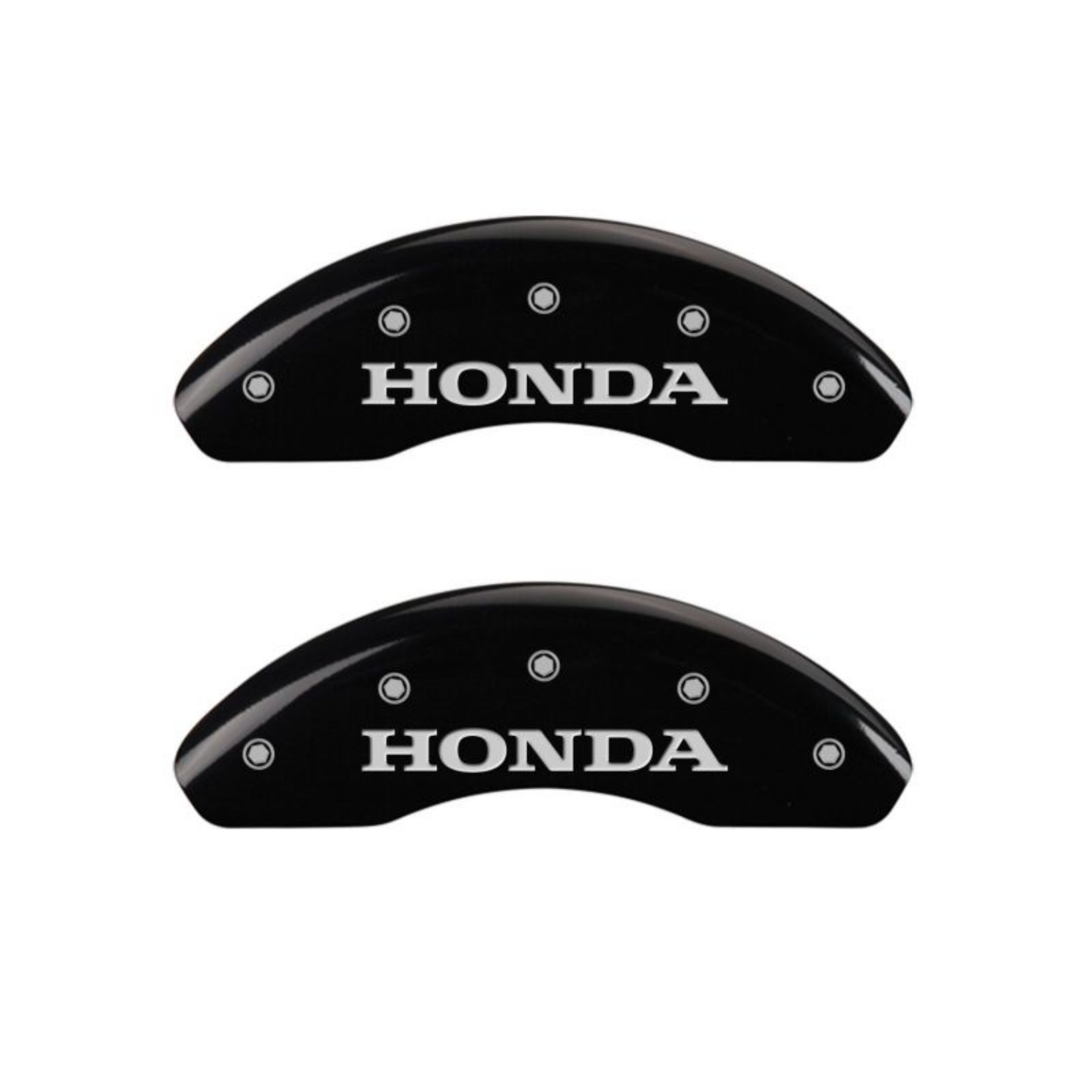 Picture of MGP 4 Caliper Covers Engraved Front Honda Engraved Rear H Logo Black finish silver ch