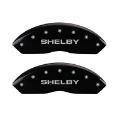 Picture of MGP 4 Caliper Covers Engraved Front Shelby Engraved Rear Tiffany Snake Black finish silver ch