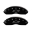 Picture of MGP Front set 2 Caliper Covers Engraved Front Bowtie Black finish silver ch