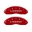Picture of MGP Front set 2 Caliper Covers Engraved Front MOPAR Red finish silver ch