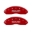 Picture of MGP Front set 2 Caliper Covers Engraved Front GMC Red finish silver ch