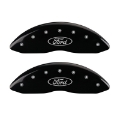 Picture of MGP Front set 2 Caliper Covers Engraved Front Oval logo-Ford Black finish silver ch