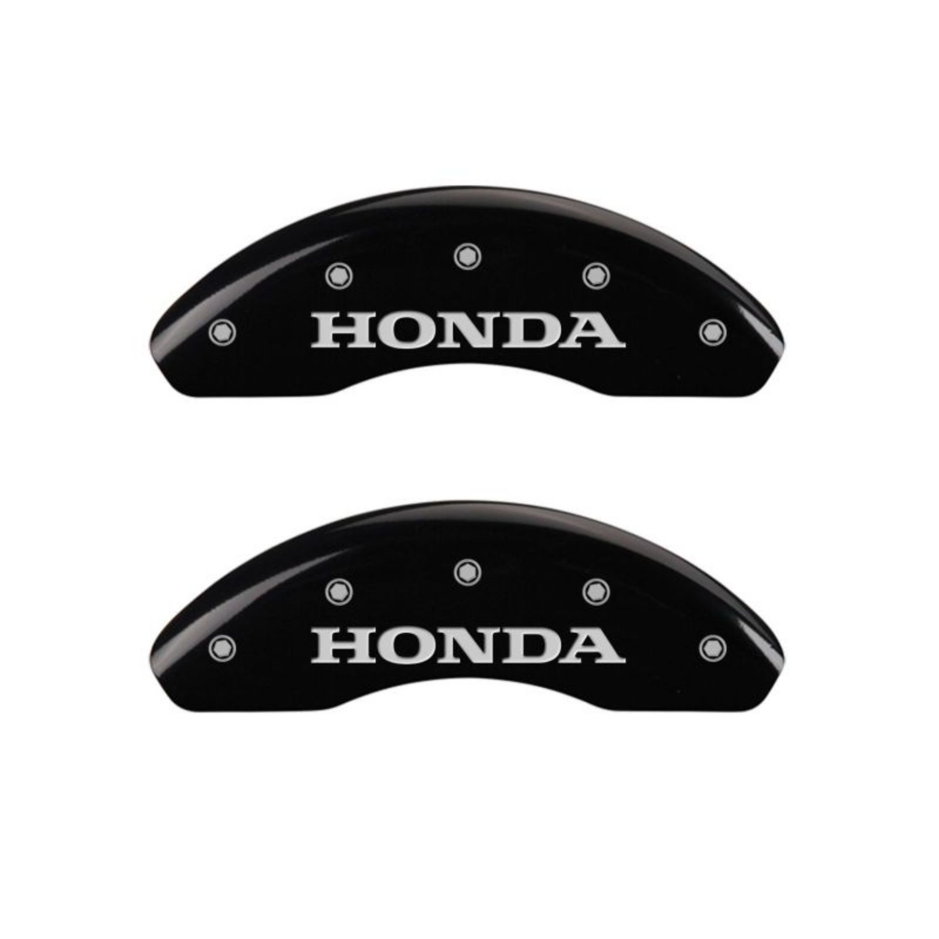 Picture of MGP 4 Caliper Covers Engraved Front Honda Engraved Rear H Logo Black finish silver ch