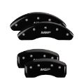 Picture of MGP 4 Caliper Covers Engraved Front Honda Engraved Rear H Logo Black finish silver ch