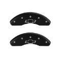 Picture of MGP 4 Caliper Covers Engraved Front Gen 2-Viper Engraved Rear Gen 2-Snake Black finish silver ch