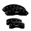 Picture of MGP 4 Caliper Covers Engraved Front Escalade Engraved Rear EXT Black finish silver ch
