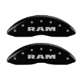 Picture of MGP 4 Caliper Covers Engraved Front RAM Engraved Rear RAMHEAD Black finish silver ch