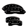 Picture of MGP 4 Caliper Covers Engraved Front Honda Engraved Rear H Logo Black finish silver ch