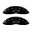 Picture of MGP Front set 2 Caliper Covers Engraved Front Bowtie Black finish silver ch