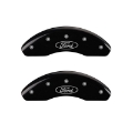 Picture of MGP Front set 2 Caliper Covers Engraved Front Oval logo-Ford Black finish silver ch