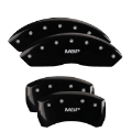 Picture of MGP 4 Caliper Covers Engraved Front Pontiac Engraved Rear GTO Black finish silver ch