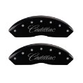 Picture of MGP 4 Caliper Covers Engraved Front Cursive-Cadillac Engraved Rear XLR Black finish silver ch
