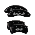 Picture of MGP 4 Caliper Covers Engraved Front Pontiac Engraved Rear G6 Black finish silver ch