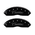 Picture of MGP 4 Caliper Covers Engraved Front Cursive-Cadillac Engraved Rear STS Black finish silver ch
