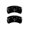 Picture of MGP Rear set 2 Caliper Covers Engraved Rear S197-Bar & Pony Black finish silver ch